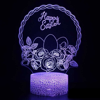 Amor en forma de corazón rosa flor serie creativa 3D LED luz de noche regalo lámpara de escritorio Fb8h