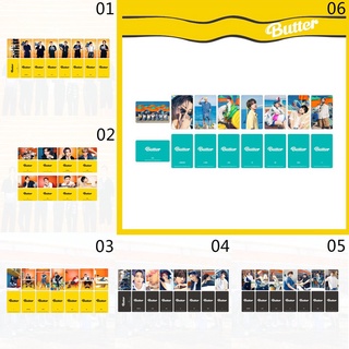 7/8Pcs BTS Album BUTTER Double-Sided Card Photocards Jimin Suga V JHope Jin RM (5)
