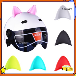 FS 2 piezas de casco autoadhesivo para orejas de gato, accesorios para motocicleta