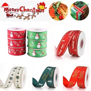 Dahuo Art costura decoración del hogar envoltura feliz navidad regalo embalaje cinta de navidad bronceadora cinta