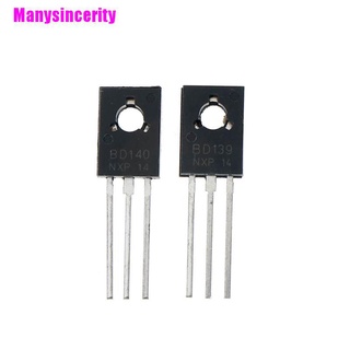 [Manysincerity] 20pcs BD139 BD140 (BD140 10Pcs + BD139 10Pcs) TO-126 transistores de potencia