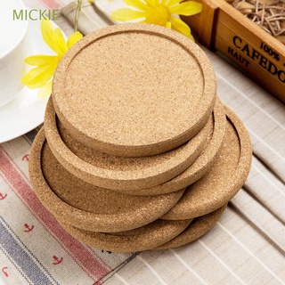 MICKIE 6/10/20PCS Cork Coasters Drink Tea Mug Pad Table Mat Wine Non-Slip Round Heat Resistant Coffee Cup Natural Placemats
