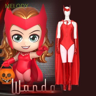 MELODY Fashion Wanda Vision Party Cosplay Disfraces Capa Medias Para Adultos Trajes De Halloween