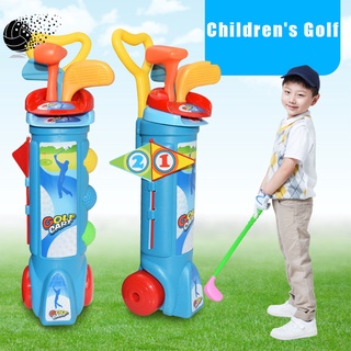 Niños Golf Club conjunto colorido Mini Golf juguete al aire libre interior pequeño Golf entrenamiento juguete al aire libre e interior juego de deporte