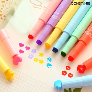 Cchstore 6pzas marcador creativo De colores dulces/papelería