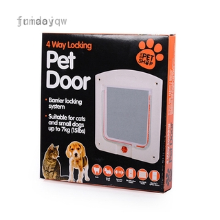 fridayqw - puerta de entrada y salida gratuita para mascotas, puerta de cristal, agujero para puerta de gato, perros