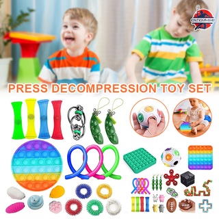 fidget juguetes conjunto sensorial juguetes pack para niños adultos simple dimple alivio del estrés anti-ansiedad herramientas de matar el tiempo