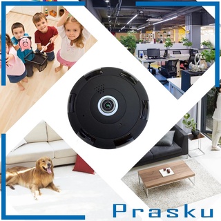 [Prasku] cámara IP inalámbrica panorámica compatible con tarjeta SD 1080P HD para Elder Baby (4)