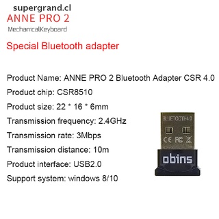 SUGRAND ANNE PRO 2 Bluetooth adapter CSR 4.0 mechanical keyboard support for win8 win10 .