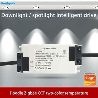 Tuya Zigbee 3.0 Inteligente Tira De Luz De conductor Rgbcct 6pin Controlador Inteligente Dc12-24v Led Inteligente con Alexa Google del Norte