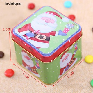 isdeiqsu Christmas Gift Box Tin Box Candy Baking Cookies Case Container Christmas Decor CL