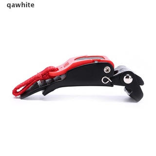 qawhite - hebilla para casco (1 pieza), color negro y rojo