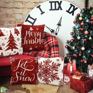 【instock】 Christmas Snowflake Pillow New Year Christmas Pillow Case /cl