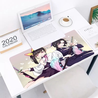 Young people's favorite Kimetsu no Yaiba mousepad Large Mouse Mat Anime Laptop Mouse Pad Notbook Computer Keyboard Gaming Mousepad Gamer Play keyboard and mouse pad light