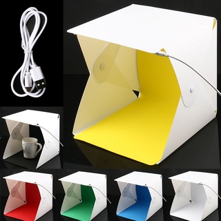 mini plegable estudio difuso suave caja de luz con luz led fotografía fondo estudio de fotos