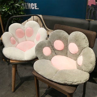 Cojín de pata de gato perezoso sofá silla de oficina cojín oso pata caliente piso lindo asiento almohadilla oso pata medio cerrado para comedor dormitorio confort silla luna