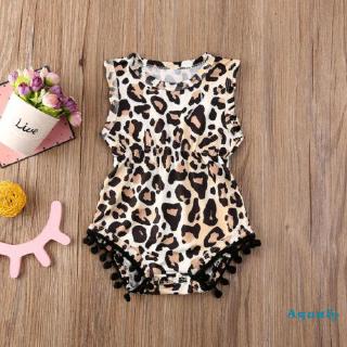Rnewborn Baby Girl Leopard body mameluco mono ropa traje Sunsuit