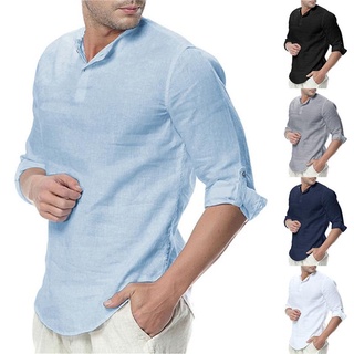 Ocio camisas de los hombres Tops transpirable Casual Tee más el tamaño cómodo mezcla de algodón