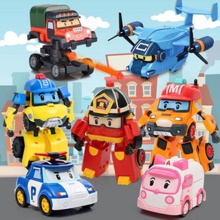 ROBOCAR POLI Mainan Budak: juego de juguetes de Poli para niños, Robocar, transformador de Poli, Robot, coche, juguetes para niños, transformar juguetes de coche