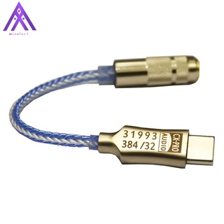 Cx31993 audífono USB Tipo-C DAC Amp Azul con salida De 3.5mm SNR128DB PCM 32B/384 Khz Para teléfono Android Windows10