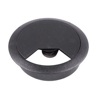 3 piezas de 50 mm agujero de taladro dia escritorio cable de alambre cable ojales cubierta negro (3)