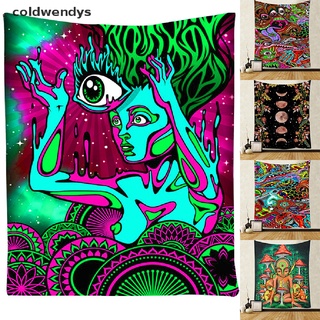 [frío] hippie colgante tapiz de pared, colorido bohemio psicodélico manta decoración del hogar