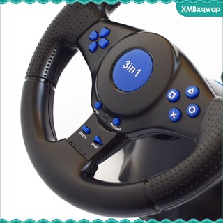 simulador de carreras volante + pedales de freno kit se adapta para ps3 pc juego