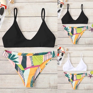 SHEIN^_^ Women Bikini Set Print Padded Swimwear Bathing Swimsuit Beachwear
