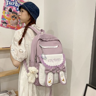 Good-looking Schoolbag Female Girl Cute Backpack Large-Capacity Backpack