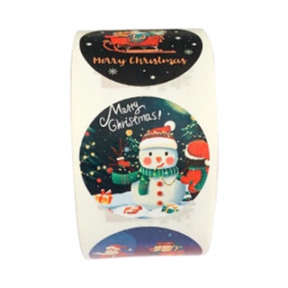 500 unids/rollo feliz navidad 10 estilos etiquetas pegatinas caja de artesanía sello gogohomemall (7)
