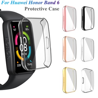 1PC TPU Suave Funda Protectora Para Huawei Honor Band 6 Reloj Cubierta Completa Protector De Pantalla Shell