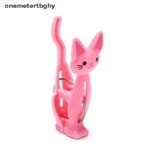 Onebghy 4 pzs pinzas De Plástico con estampado De Gatos De dibujos animados