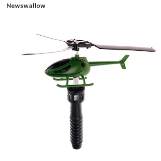 [NS] Niños De Aviación Modelo De Mango Tirar Avión Juguetes Al Aire Libre Para Bebé Helicóptero Juguete