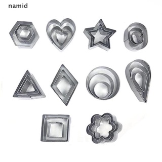 [namid] cortador de arcilla polimérica geometría de acero inoxidable diy herramienta de cerámica molde de corte [namid] (7)