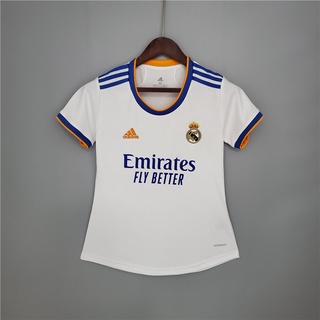 Real Madrid 2021 - 2022 local blanco camiseta de fútbol femenina (1)
