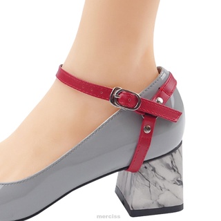 1 par ajustable desmontable elástico de moda con hebilla antideslizante para tacones de las mujeres correas de zapatos (6)
