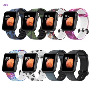 Dou Sport silicona reemplazo correa de reloj correa de muñeca para Xiaomi Redmi MI Watch LIte ajustable Smart Watch accesorios banda de reloj