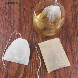 liao 100 unids/lote bolsa de té filtro bolsas de papel vacío cordón bolsitas de té para té de hierbas.