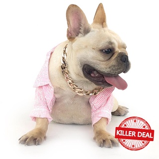 Collar De perro grueso chapado en oro Para perros/identificación/Cachorro L2G4