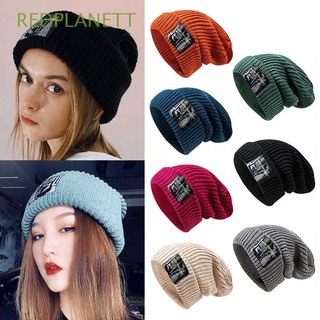 REDPLANETT Korean Trendy Long Baggy Skull Cap Winter Bonnet Beanie Hat Oversized Slouchy Women Men Warm Knit Hat