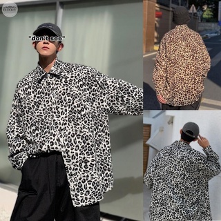 Camisa blusa abrigo leopardo impreso manga larga Slim Fit Tops moda ocio