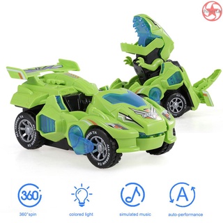 Juguete/coche De dinosaurio transformable transformable y 360 con luz (3)