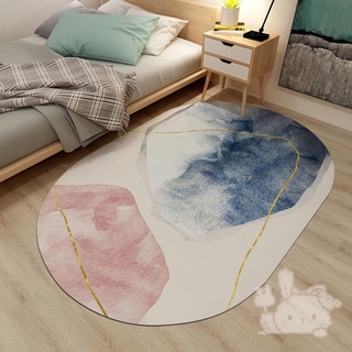 alfombra oval antideslizante para dormitorio personalizada, resistente a la suciedad, resistente a la suciedad, sala de estar, mesa de té