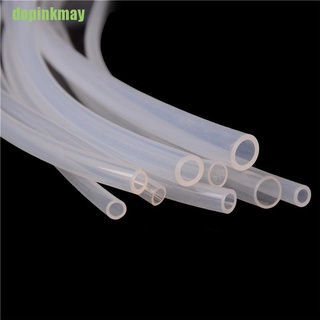 dopinkmay - tubo de silicona translúcido transparente (1 m, grado alimenticio, no tóxico, leche, leche, goma suave) (1)