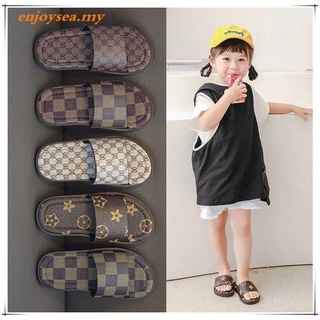 Tamaño 24-39 moda padre-hijo zapatillas de verano de los niños antideslizante sandalias lindo zapatillas Selipar kanak-kanak fesyen