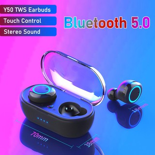 PRR 🎉audífonos Tws Tws Y50 inalámbricos con Bluetooth 5.0/audífonos duales/audífonos táctiles De Alta fidelidad