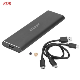 RDB PCIe to USB3.1 M.2 NVME External Mobile Hard Disk Enclosure SSD HDD Case Adapter