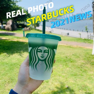 [2021news]INS Limi Starbucks vaso de paja reutilizable transparente taza de paja para niños, 16oz, 473 ml