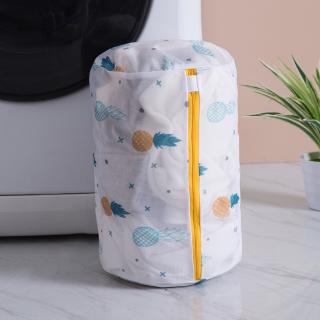 6 tamaños de malla fina bolsa de lavandería piña impreso sujetador bolsa de lavado red de lavado para calcetines ropa de bebé (8)
