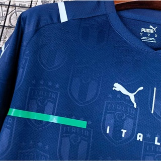 Camiseta de fútbol azul marino de la selección nacional de Italia 2021-22 (3)